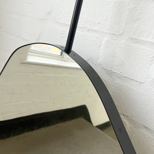 NEW Ceiling Suspended Freeform Mirror with Minimalist Black Frame