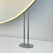 Countertop to Ceiling Round Mirror with Front Illumination