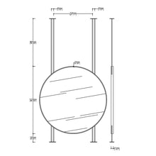 NEW Orbis™ Countertop to Ceiling Round Mirror with Front Illumination