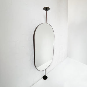 NEW Countertop to Ceiling Capsula™ Mirror with Bronze Patina Brass Frame
