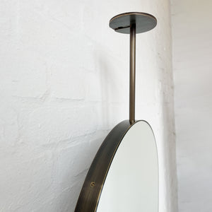 NEW Countertop to Ceiling Capsula™ Mirror with Bronze Patina Brass Frame
