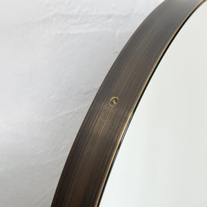 NEW Countertop to Ceiling Capsula™ Mirror with Bronze Patina Brass Frame