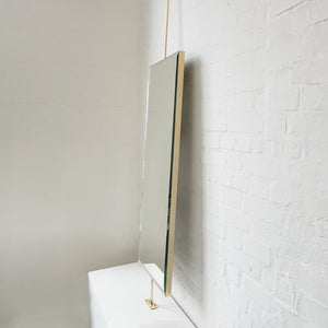 NEW Quadris™ Countertop to Ceiling Rectangular Bevelled Mirror with Brass Frame