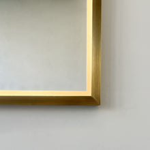 Decorative Oversized Illuminated Landscape Rectangular Mirror with Bronze Patina Frame