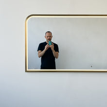 NEW Front Illuminated Landscape Oversized Rectangular Mirror with Mitred Full Frame