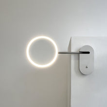 NEW Lupa™ Illuminated Wall-Attached Magnifying Mirror with Stainless Steel Frame