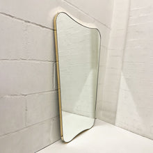 Mid Century Art Deco Mirror with Brass Frame