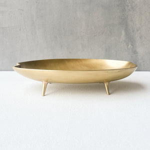 Cast Brass Long Bowl with Legs