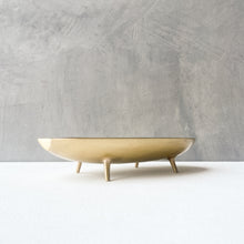 Cast Brass Long Bowl with Legs