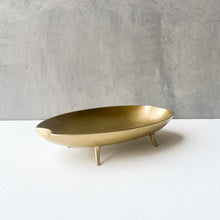 Cast Brass Long Bowl with Legs