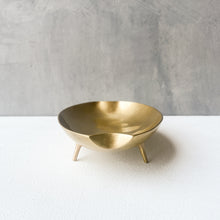 Cast Brass Long Bowl with Legs