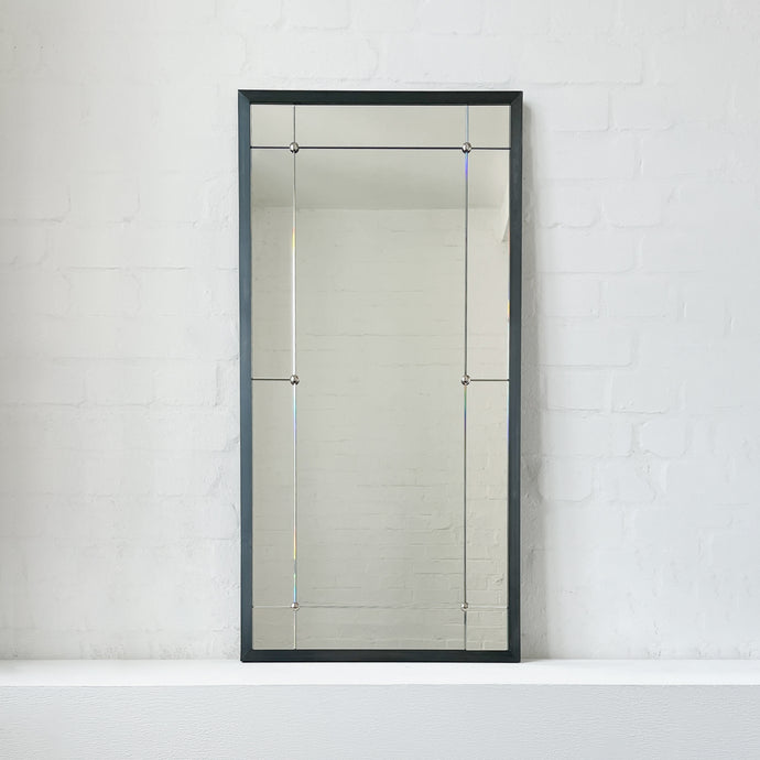 Quadris™ Rectangular Multi-Panelled Mirror with Blackened Metal Frame