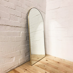 Arcus™ Arch shaped Modern Long Mirror Mirror with Brass Frame, Oversized