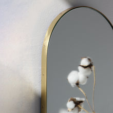 Capsula™ Capsule shaped Wide Mirror with Elegant Brass Frame