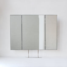 NEW Triptych Countertop Mirror with Minimalist Nickel Plated Frame