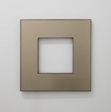 Back Illuminated Contemporary Bronze Tinted Square Donut™ Mirror