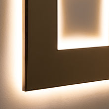 Back Illuminated Contemporary Bronze Tinted Square Donut™ Mirror