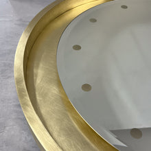 Special edition Orbis™ Round Mirror with Brass Frame, Bevel and Bespoke Illumination