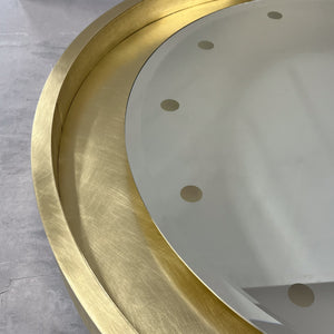 Special edition Orbis™ Round Mirror with Brass Frame, Bevel and Bespoke Illumination