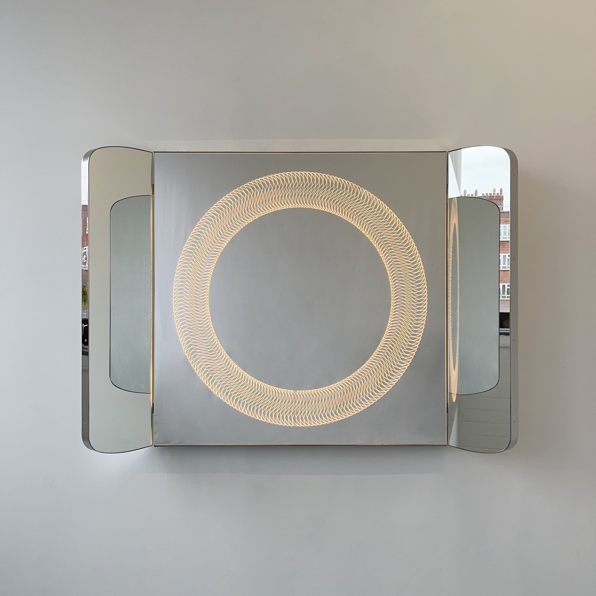 NEW Special Edition Wall Hanging Tryptic Mirror with Illuminated