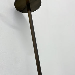 Ceiling Suspended Quadris Illuminated Rectangular Mirror with Minimalist Bronze Patina Frame