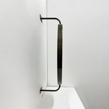 Vorso™ Wall Attached Rotating Round Modern Mirror with Brass Frame