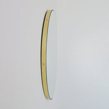 Orbis™ Round Minimalist Customisable Mirror with Elegant Brass Frame