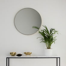 Orbis™ Round Minimalist Customisable Mirror with Elegant Brass Frame