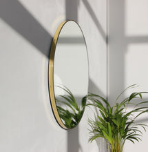 Orbis™ Round Minimalist Customisable Mirror with Elegant Brass Frame