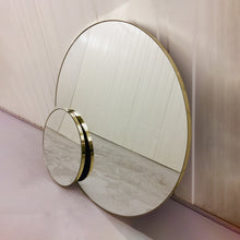 Orbis™ Round Minimalist Customisable Mirror with Elegant Brass Frame