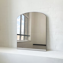 Arched Overmantel Mirror with Bronze Patina Brass Frame