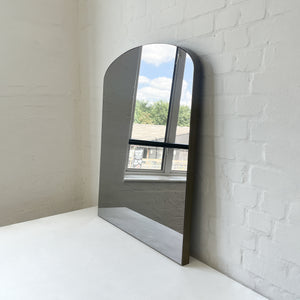 Arched Overmantel Mirror with Bronze Patina Brass Frame