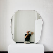Bevelled Overmantel Mirror with Handcrafted Patina Frame