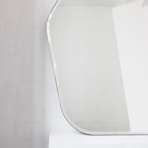 Gaudia™ Overmantel Hexagonal Bevelled Mirror with a Handcrafted Bronze Patina Frame
