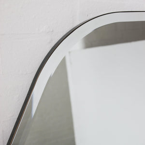 Gaudia™ Overmantel Hexagonal Bevelled Mirror with a Handcrafted Bronze Patina Frame