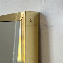 NEW Oversized Quadris™ Rectangular Contemporary Mirror with Brass Full Frame