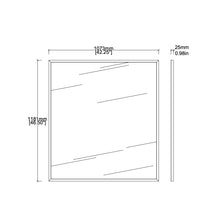 NEW Oversized Quadris™ Rectangular Contemporary Mirror with Brass Full Frame