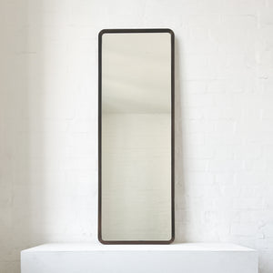 NEW Quadris™ Rectangular Long Mirror with Bronze Patina Mitred Full Frame