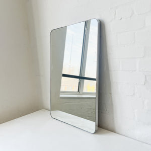 ON SALE Quadris™ Illuminated Rectangular Mirror with Polished Stainless Steel Frame