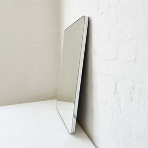 ON SALE Quadris™ Illuminated Rectangular Mirror with Polished Stainless Steel Frame