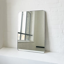 ON SALE Quadris™ Illuminated Rectangular Mirror with Polished Stainless Steel Frame