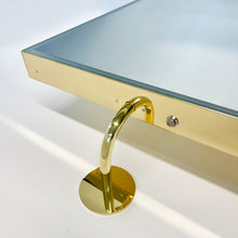 NEW Illuminated Vorso™ Wall Attached Rotating Rectangular Mirror with Polished Brass Frame