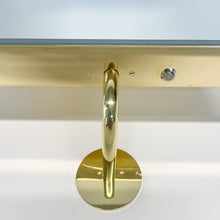 NEW Illuminated Vorso™ Wall Attached Rotating Rectangular Mirror with Polished Brass Frame