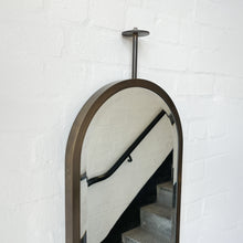 Modern Capsula™ Ceiling Suspended Bevelled Mirror with Brass Full Frame