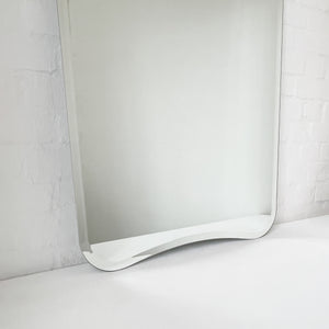 NEW Gio Ponti Inspired Frameless Mirror with a Bevel - Vintage N.2