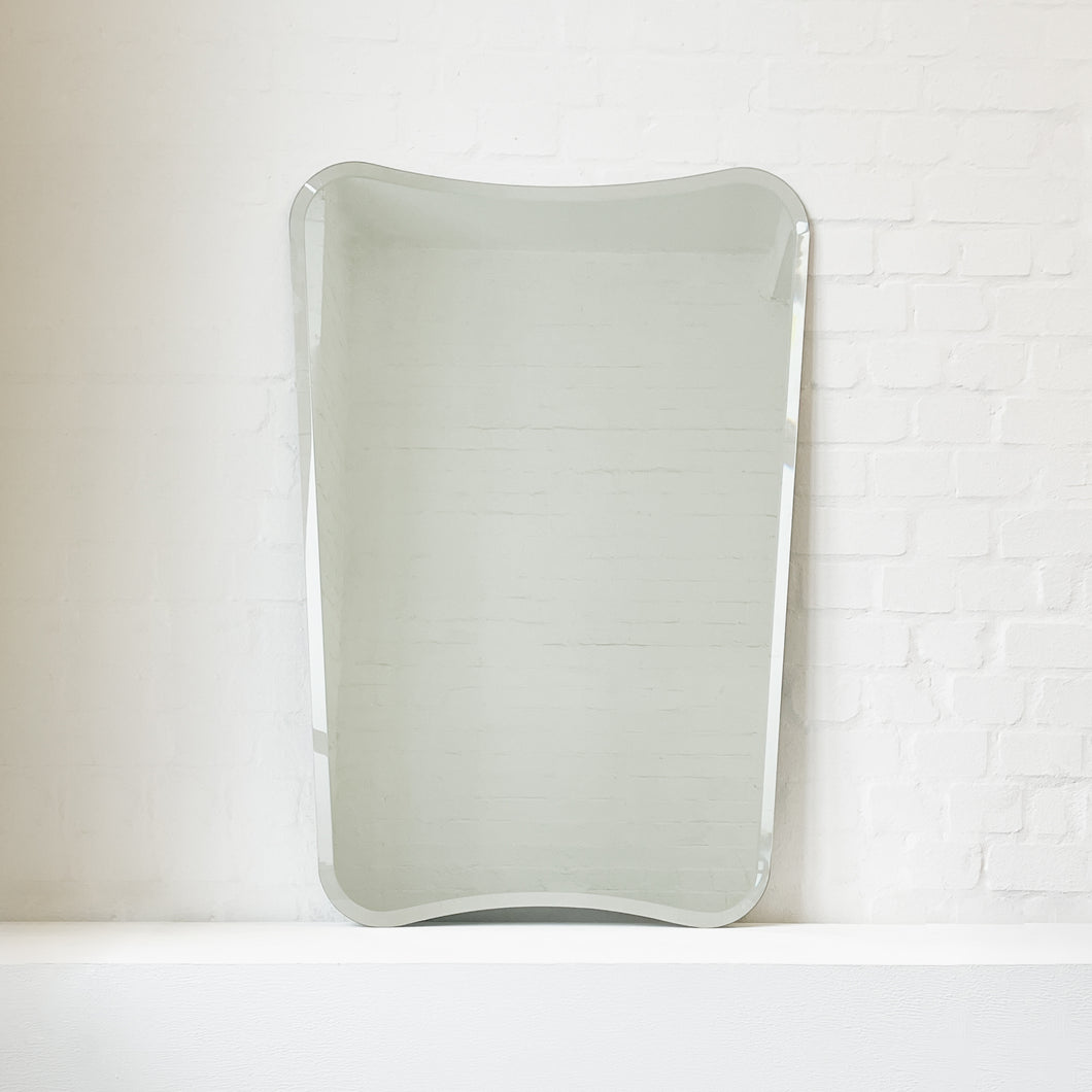 NEW Gio Ponti Inspired Frameless Mirror with a Bevel - Vintage N.2