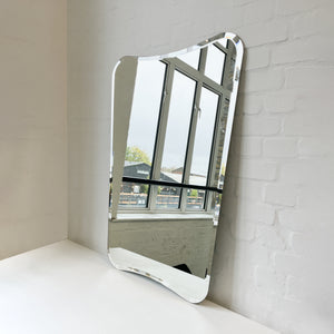 NEW Gio Ponti Inspired Frameless Mirror with a Bevel - Vintage N.2