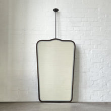 NEW Set of two Gio Ponti inspired Ceiling Suspended Illuminated Mirror with Bronze Patina Frame - Vintage N.4