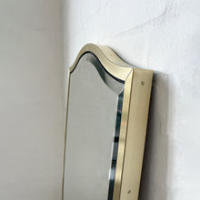 NEW Vintage N.7 Freeform Mirror with a Bevel and a Brass Full Frame