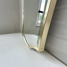 NEW Vintage N.7 Freeform Mirror with a Bevel and a Brass Full Frame